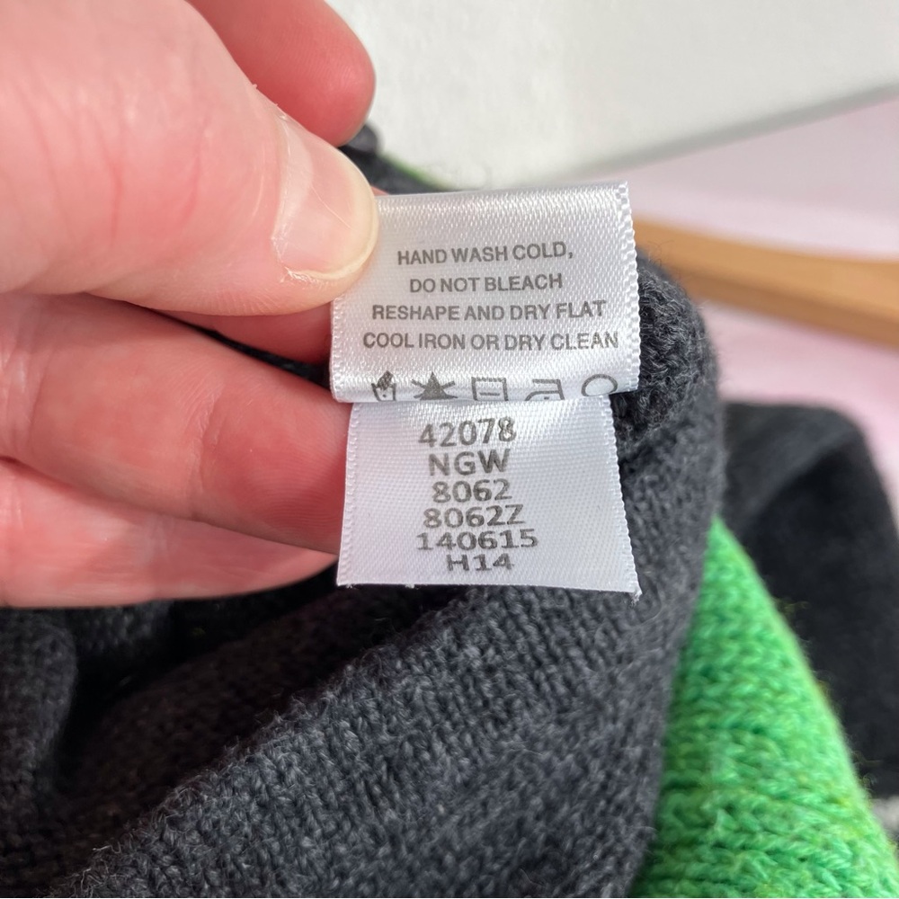 Hanna Andersson one piece winter outfit charcoal grey & green romper 18-24 month - Picture 7 of 10
